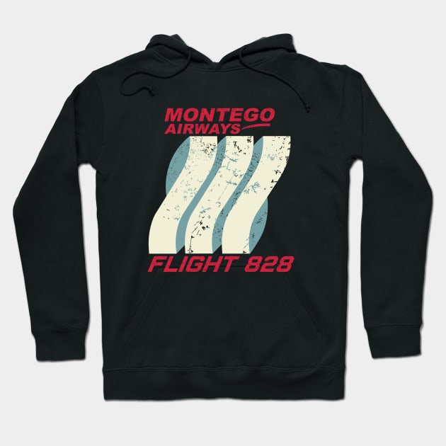 MONTEGO AIRWAYS FLIGHT 828 Hoodie by KARMADESIGNER T-SHIRT SHOP